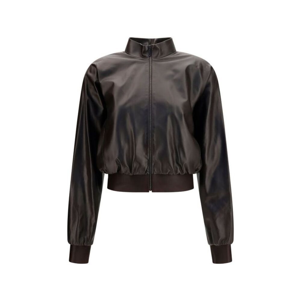 Gucci Brown Lamb Ovis Aries Women's Bomber